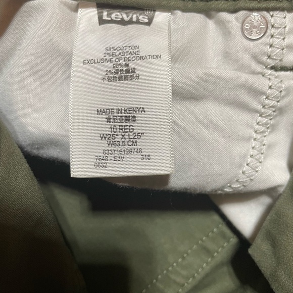 Levi’s 511 Slim Green Skinny Jeans Sz 10 Regular - Picture 7 of 7